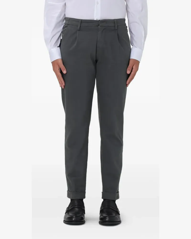 Fay Plissierte Hose - Grau Grau