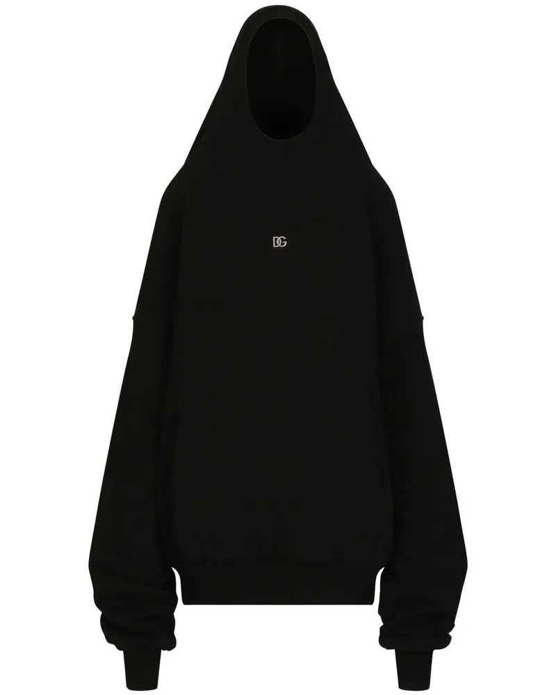Dolce & Gabbana Hoodie im Oversized-Look - Schwarz Schwarz