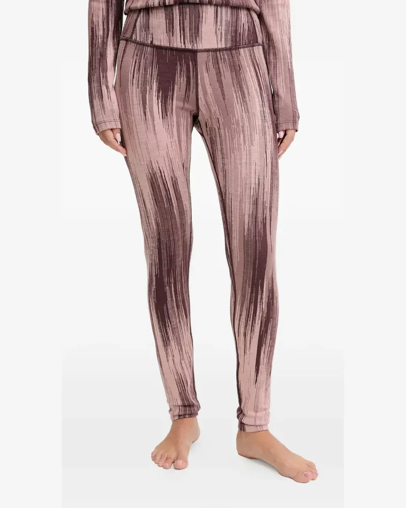 Icebreaker 260 Tech Vertex pattern leggings - Rosa Rosa