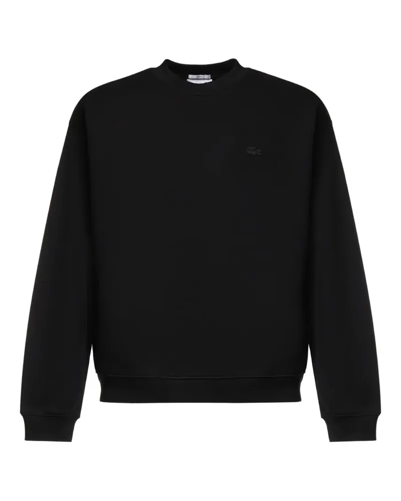 Lacoste loose-fit heavy fleece sweatshirt - Schwarz Schwarz