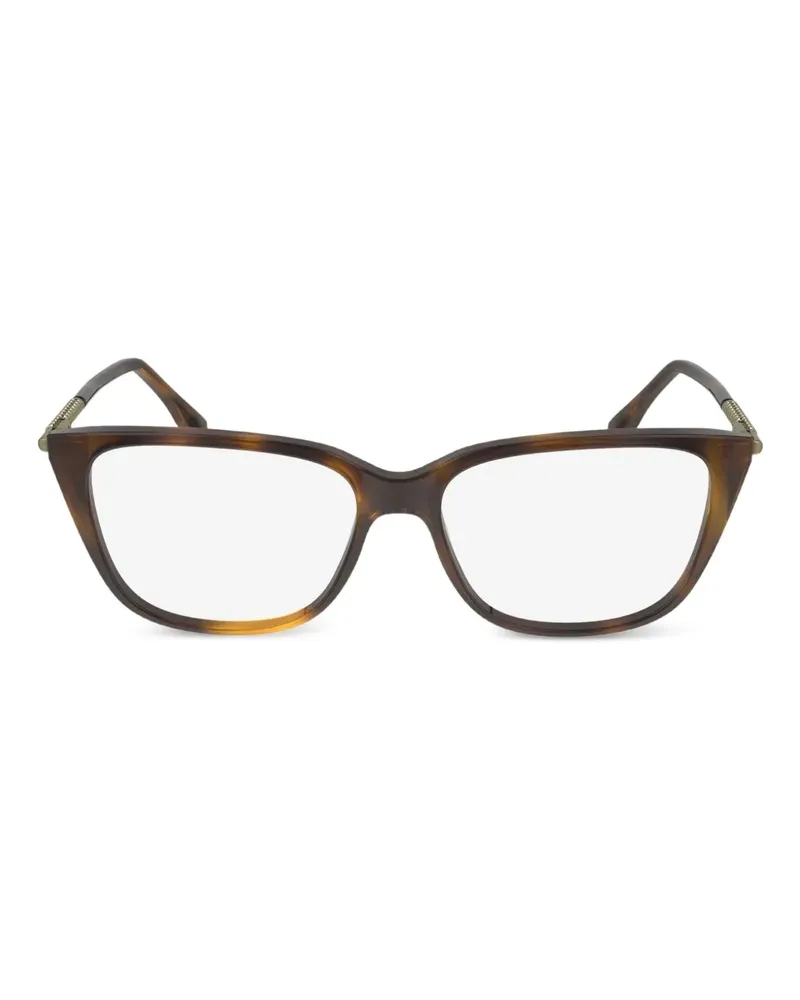 Lacoste Cat-Eye-Brille in Schildpattoptik - Braun Braun