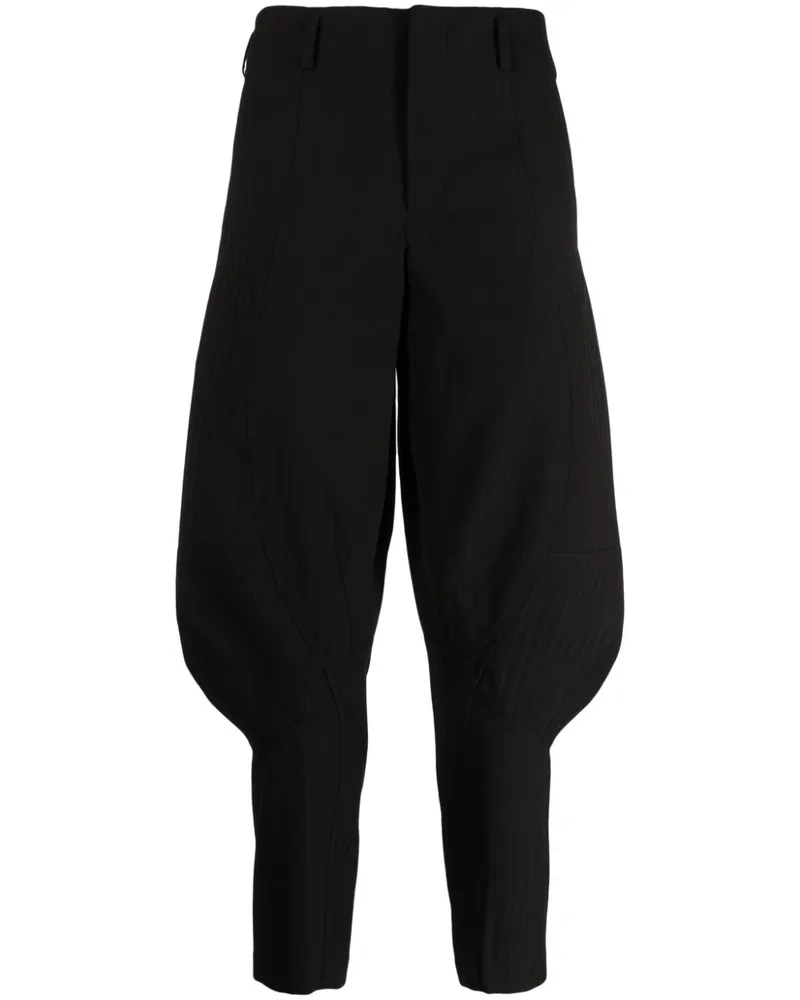 Comme des Garçons Baggy-Hose mit Einsätzen - Schwarz Schwarz