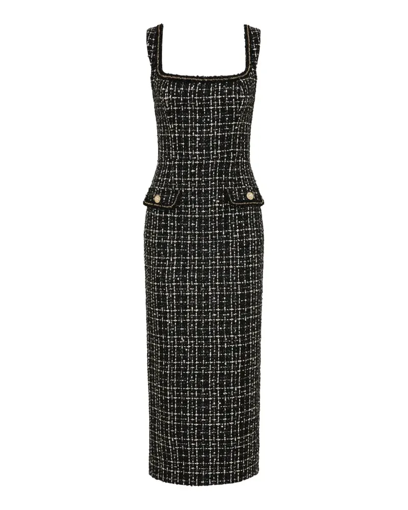 Rebecca Vallance Meringue midi dress - Schwarz Schwarz