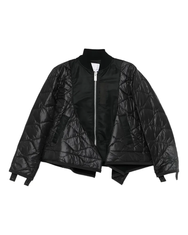 Sacai Gesteppte Bomberjacke - Schwarz Schwarz