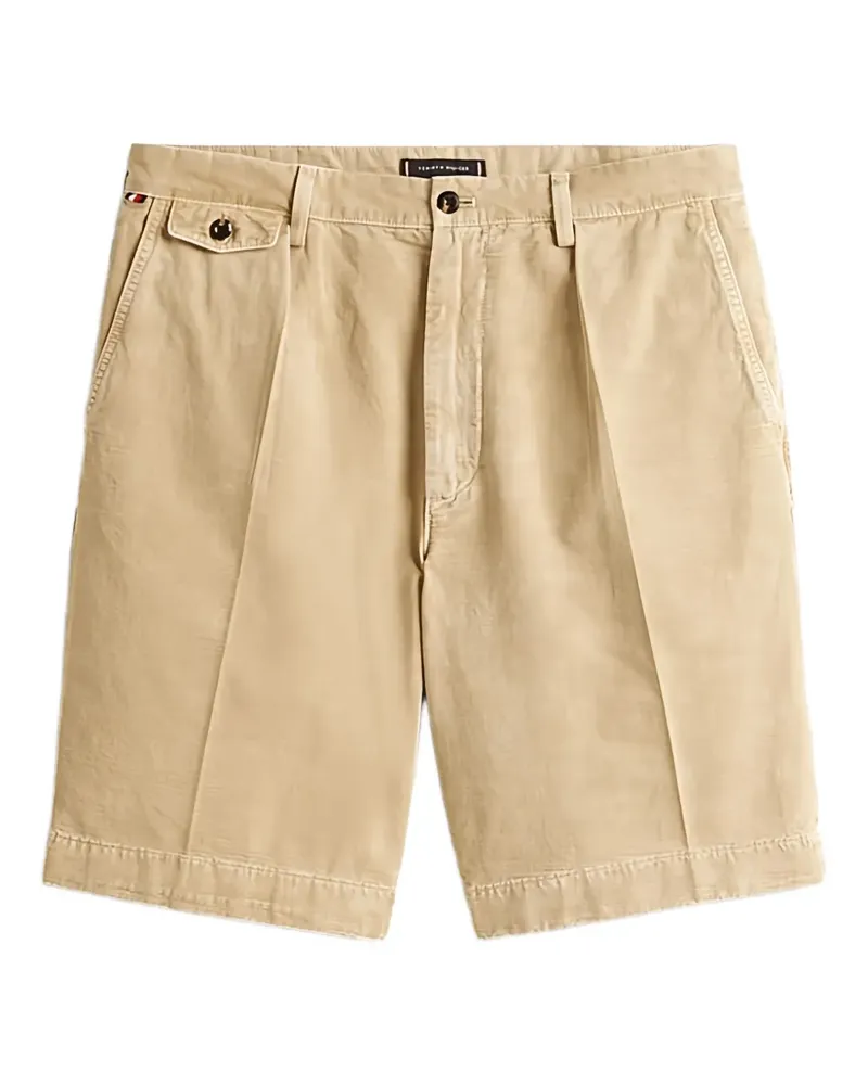 Tommy Hilfiger Shorts mit Bundfalten - Nude Nude
