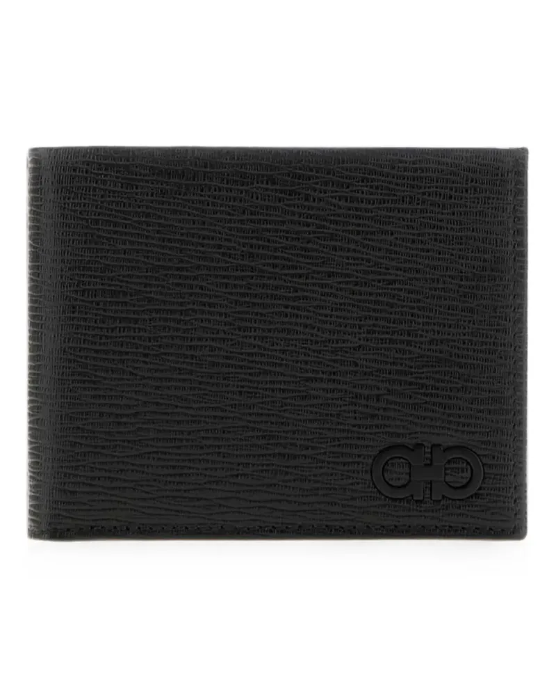 Ferragamo logo wallet - Schwarz Schwarz