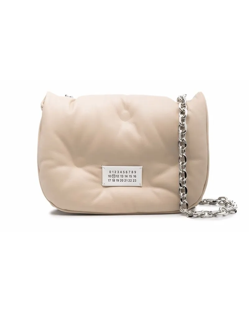 Maison Margiela Mini Glam Slam Flap Schultertasche Nude