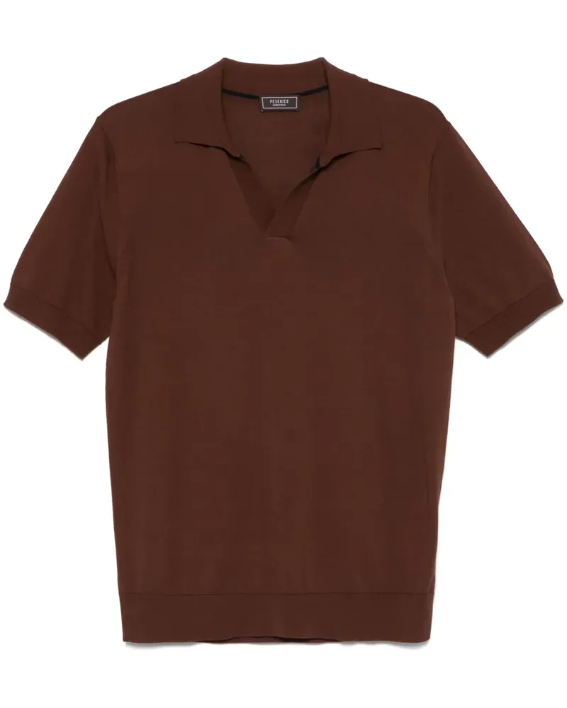 Peserico Klassisches T-Shirt - Braun Braun