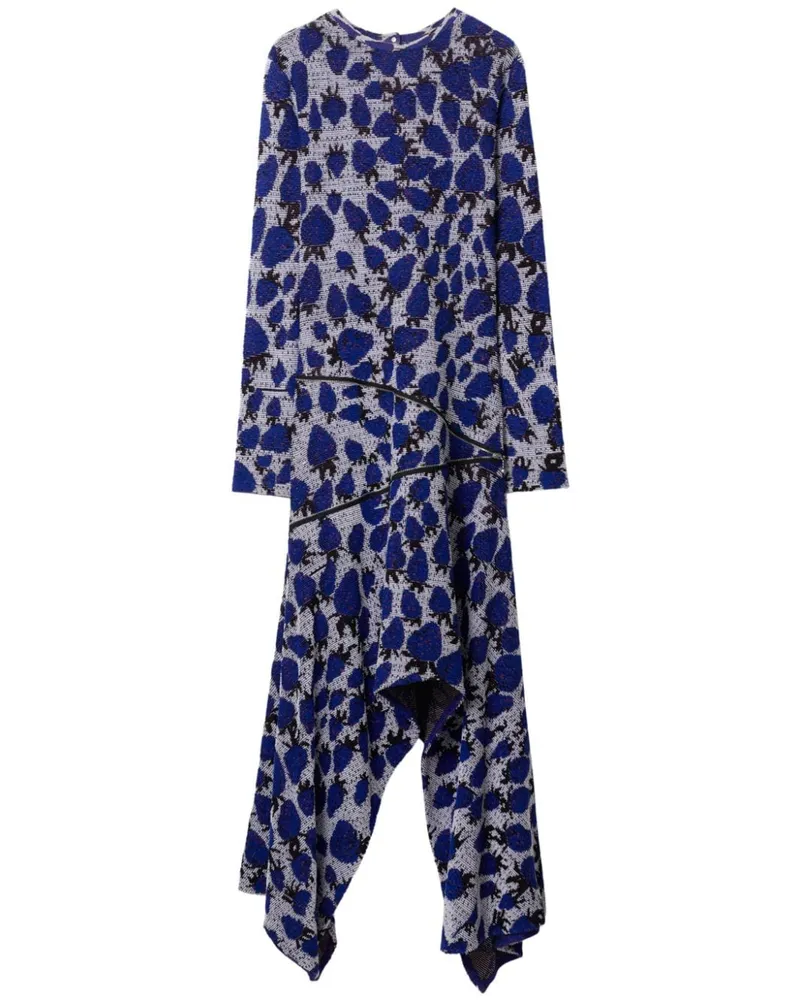 Burberry Jacquard-Kleid mit Erdbeeren - Blau Blau