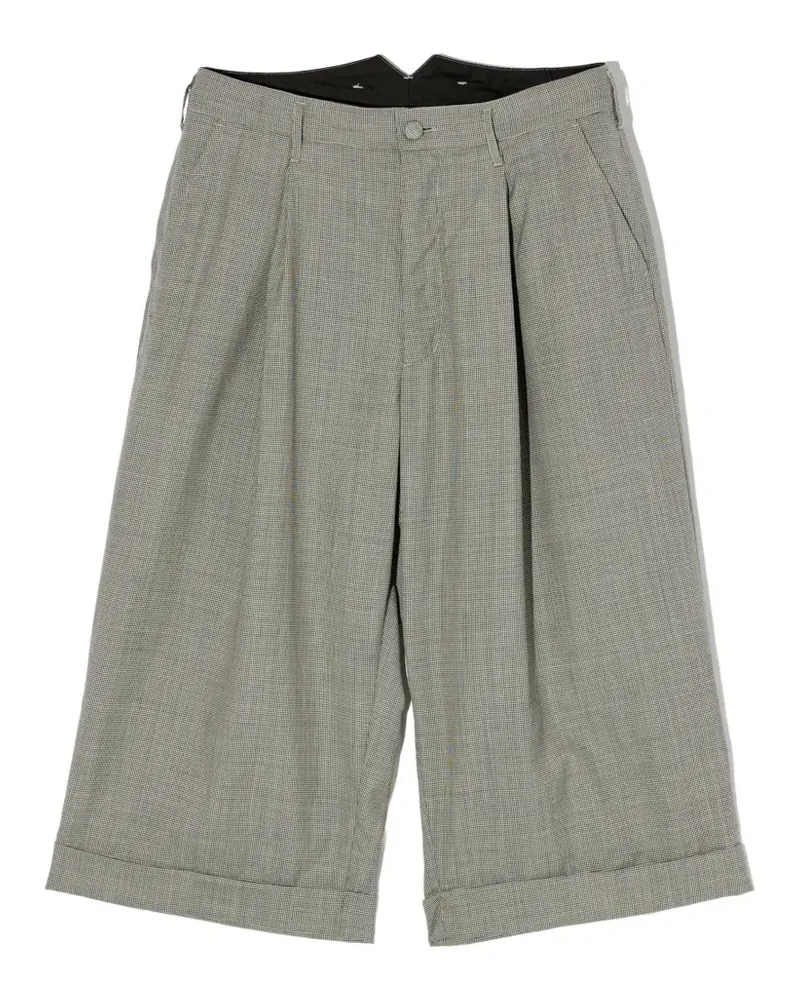 Engineered Garments houndstooth pleated trousers - Grau Grau