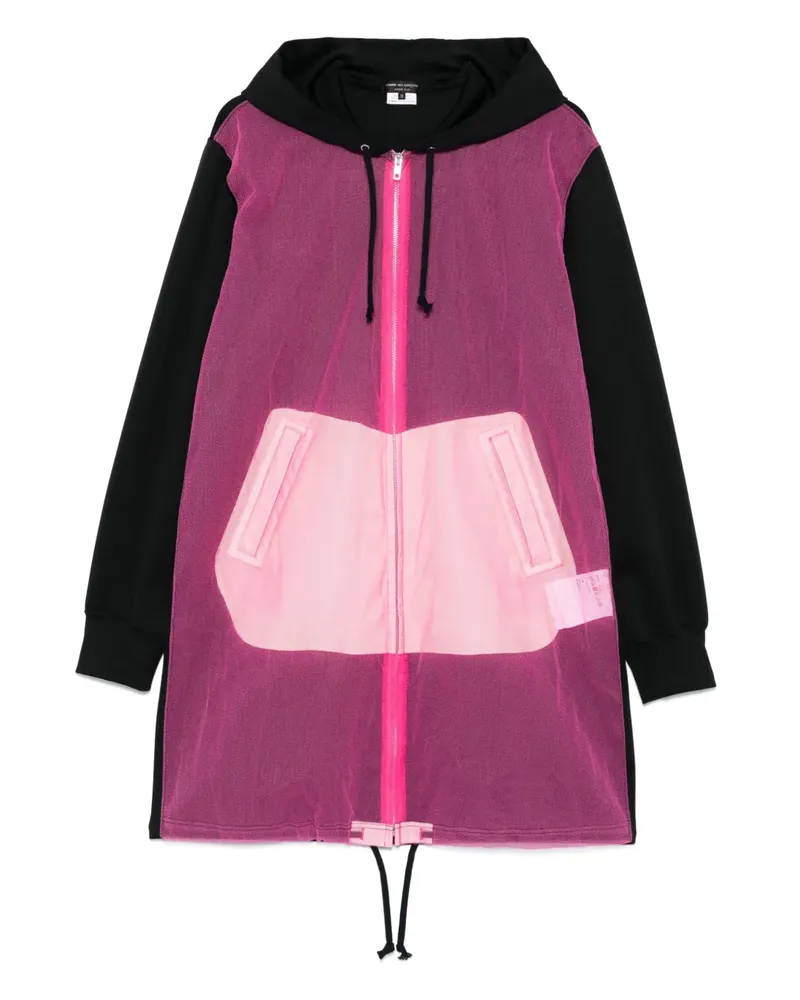 Comme des Garçons Mantel mit semi-transparentem Einsatz - Rosa Rosa