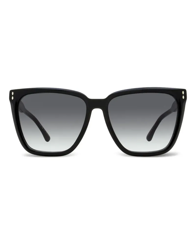 Isabel Marant Sonnenbrille mit eckigem Gestell - Schwarz Schwarz