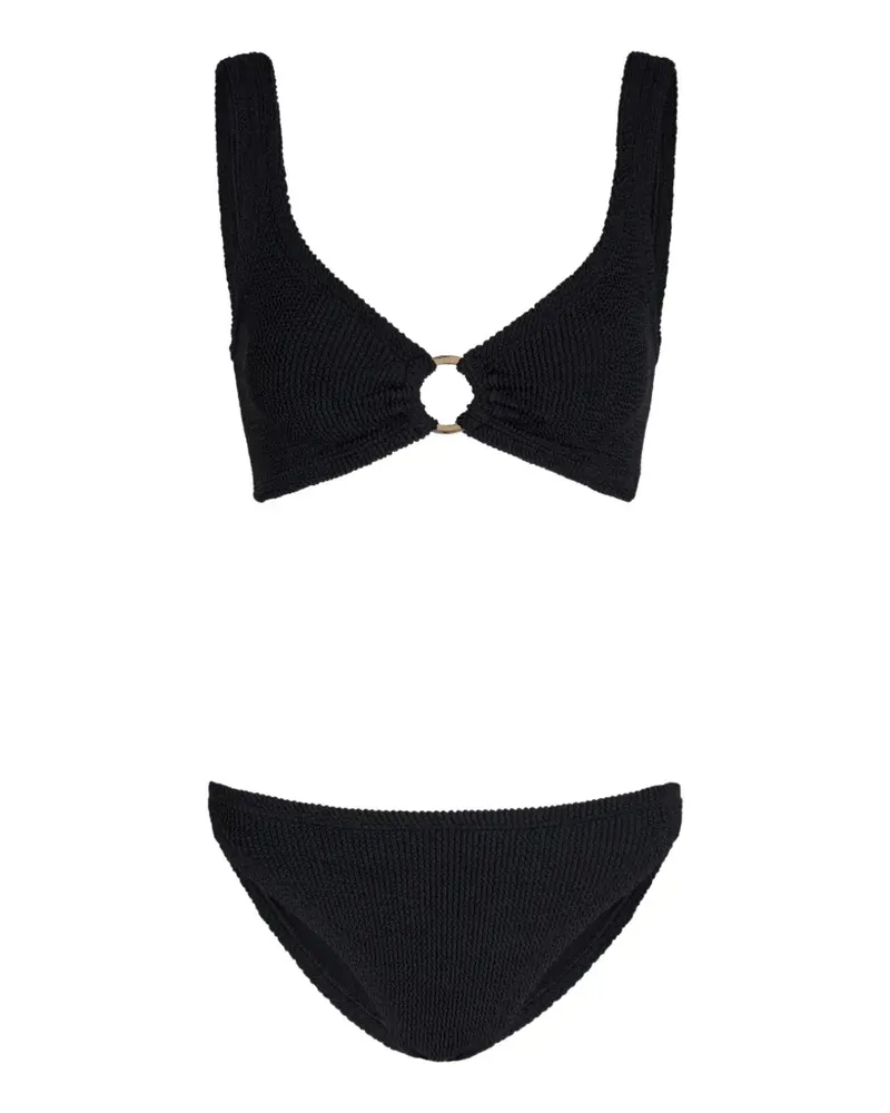 Hunza G Julia Bikini mit Ringdetail - Schwarz Schwarz