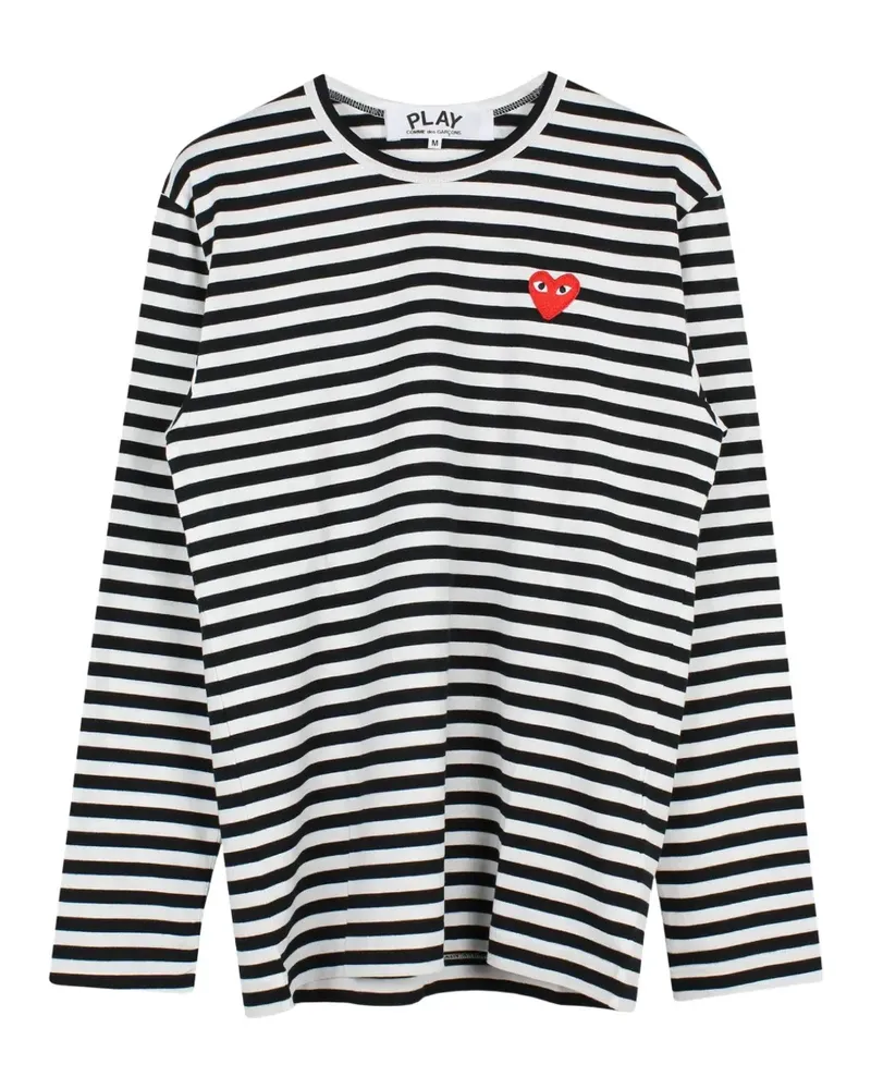 Comme des Garçons striped T-shirt - Weiß Weiß