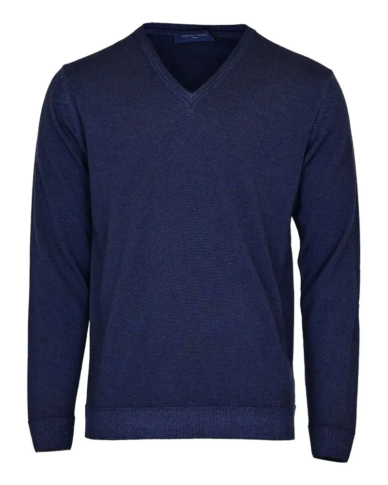 Daniele Fiesoli Pullover mit V-Ausschnitt - Blau Blau