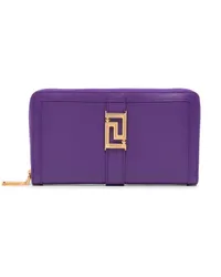 Versace Portemonnaie mit Greca-Schnalle Violett