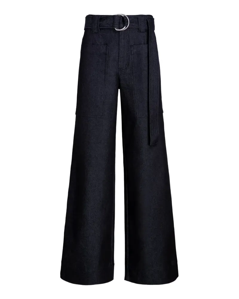 Proenza Schouler Lina belted trousers - Blau Blau