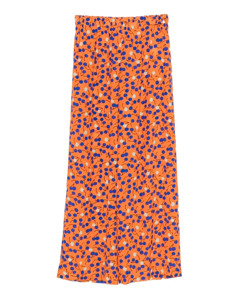 ASPESI printed silk trousers - Orange Orange