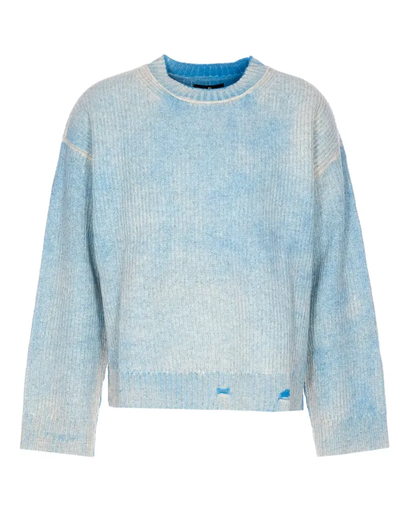 REPRESENT Pullover im Distressed-Look - Blau Blau