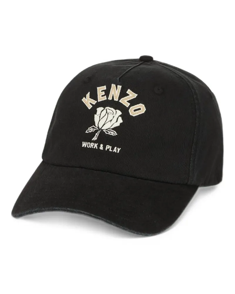 Kenzo Work And Play cotton cap - Schwarz Schwarz