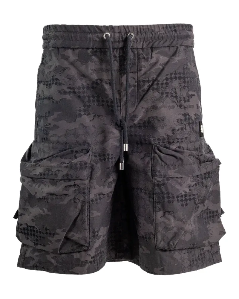 Amiri Cargo-Shorts mit Camouflage-Print - Schwarz Schwarz