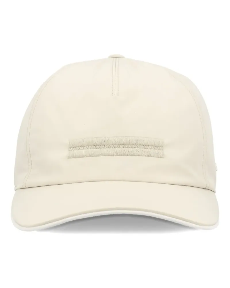 Ermenegildo Zegna Baseballkappe mit Logo-Stickerei - Nude Nude