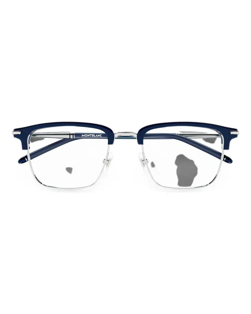 Montblanc Shield browline-frame glasses - Silber Silber