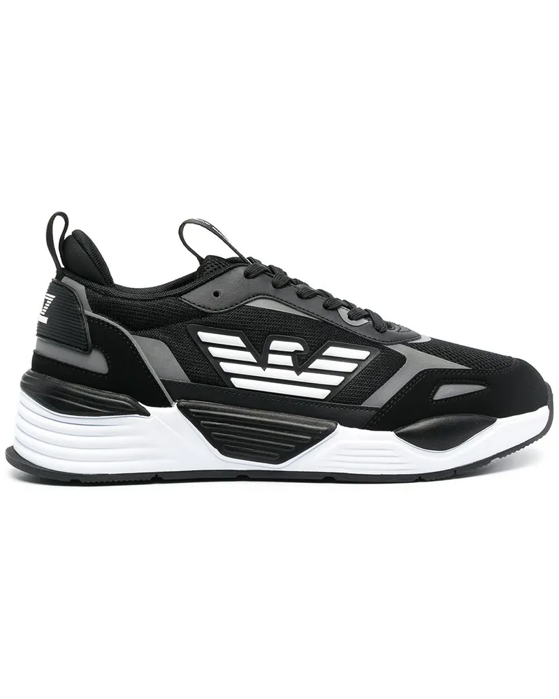 EA7 Sneakers mit Logo - Schwarz Schwarz