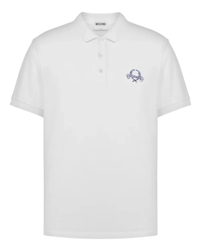 Moschino Klassisches Poloshirt - Weiß Weiß