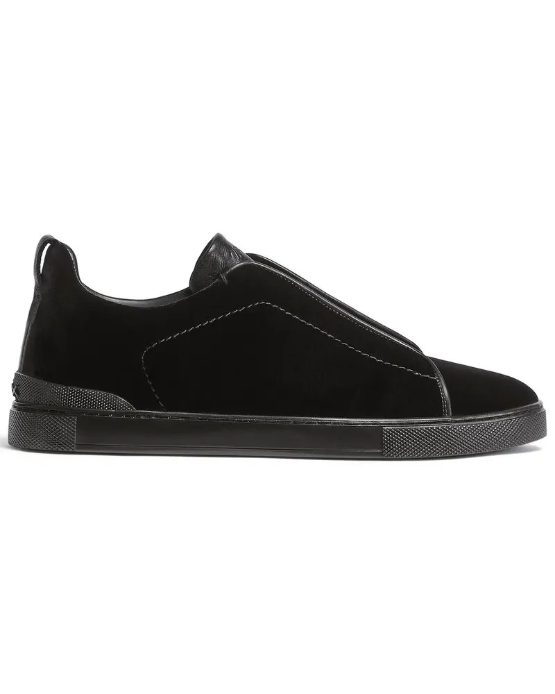 Ermenegildo Zegna Triple Stitch Sneakers - Schwarz Schwarz