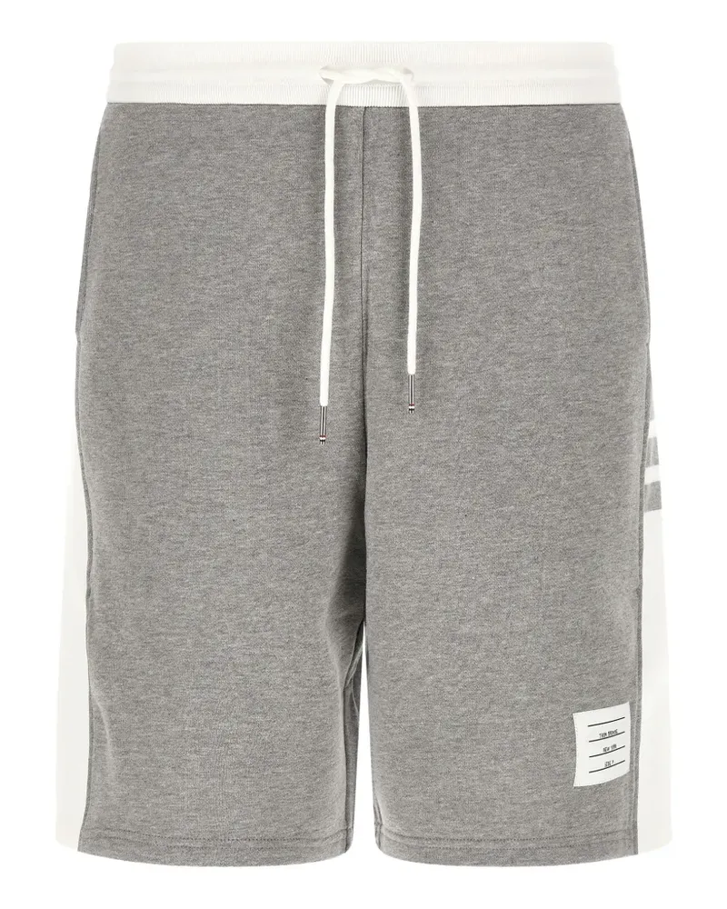 Thom Browne side-inserts track shorts - Grau Grau