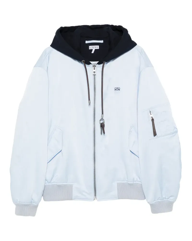 Loewe Bomberjacke mit Reißverschluss - Blau Blau