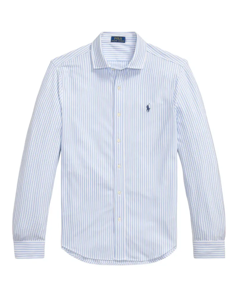 Ralph Lauren Gestreiftes Oxford-Hemd - Weiß Weiß