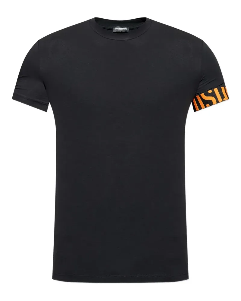 Dsquared2 T-Shirt mit Logo-Detail - Schwarz Schwarz