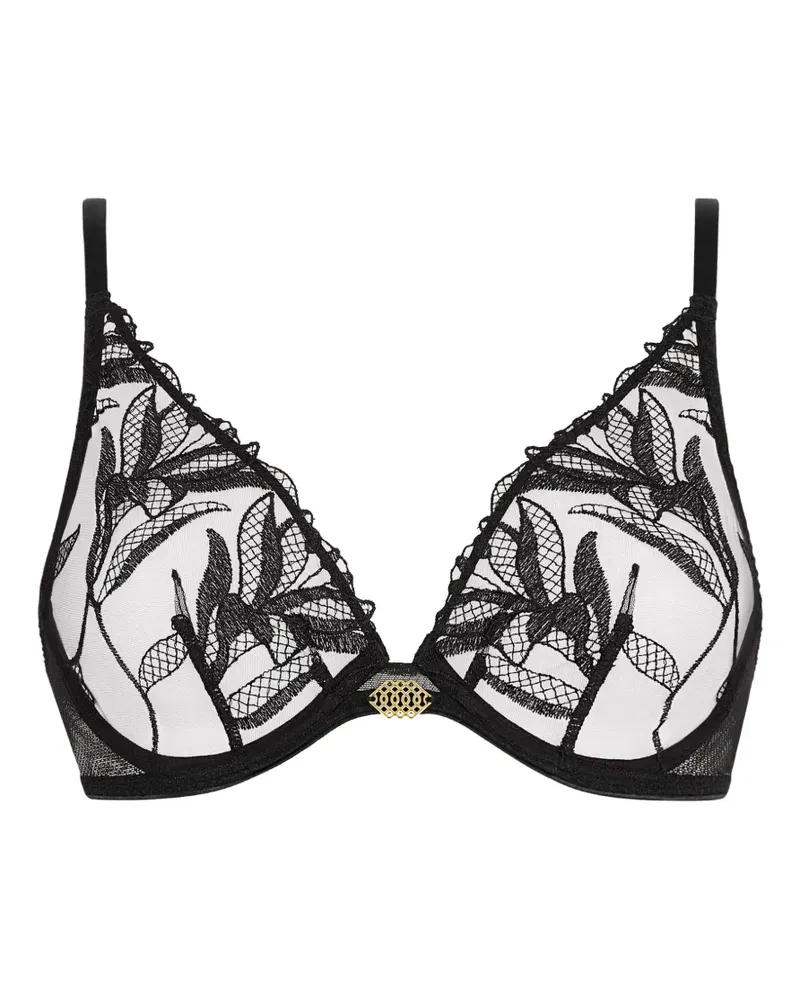 Aubade Sweet Euphoria BH mit Blumenstickerei - Schwarz Schwarz