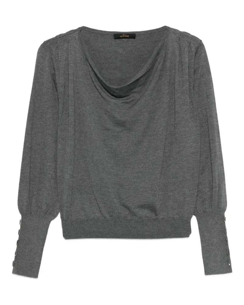 Twin-Set buttoned long-sleeve top - Grau Grau