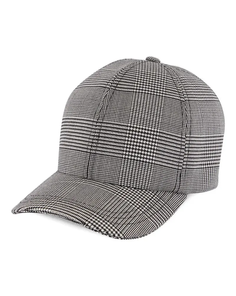 Balmain checked cap - Weiß Weiß