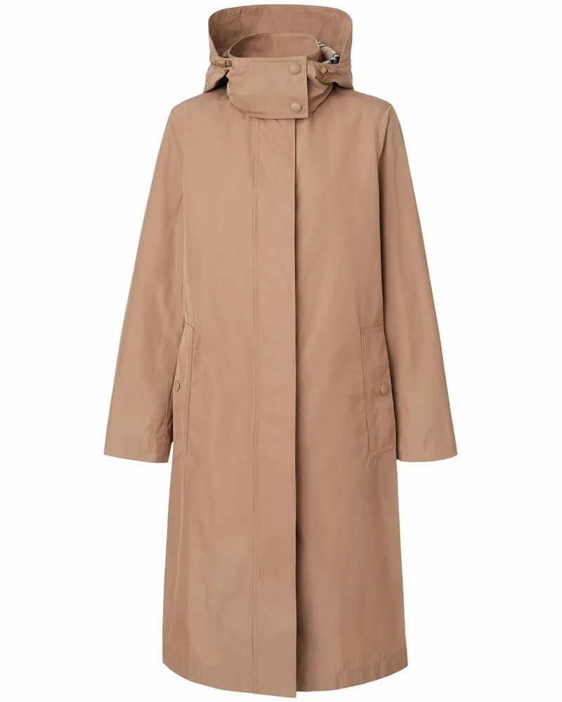 Burberry Mittellanger Kapuzenmantel - Nude Nude