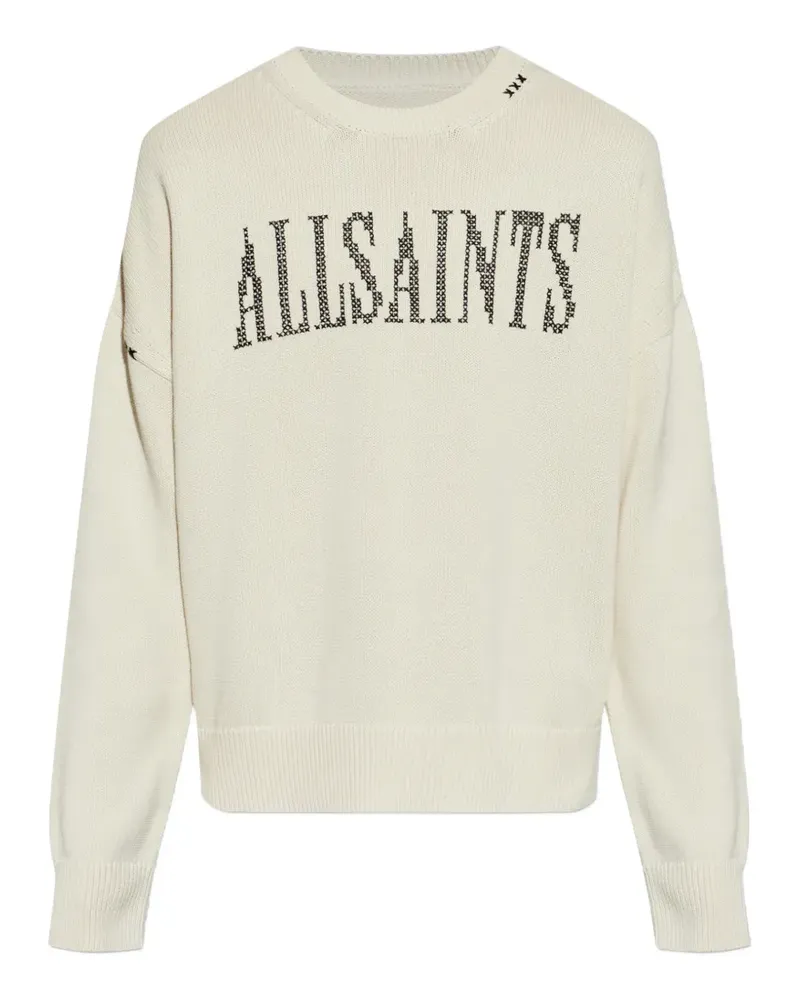 AllSaints Pullover mit Logo - Nude Nude