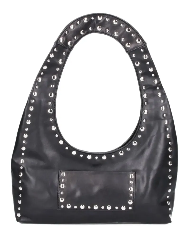 GIMAGUAS Franca studded leather shoulder bag - Schwarz Schwarz