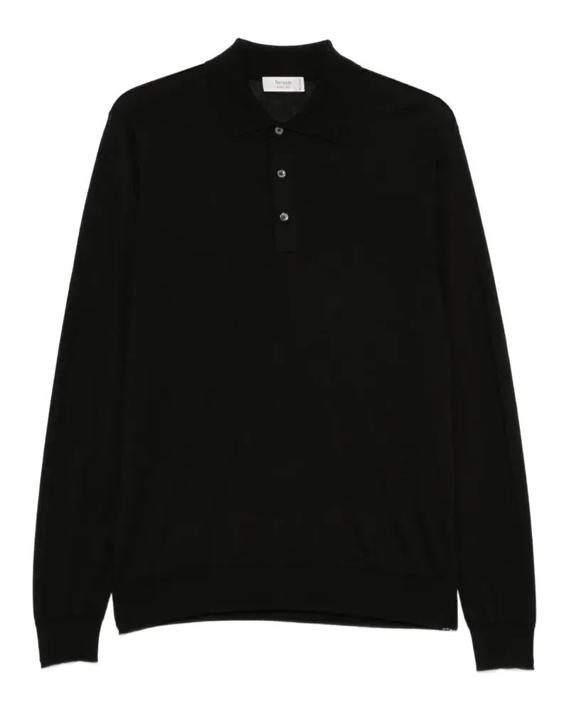 Ferrante Langärmeliges Poloshirt - Schwarz Schwarz