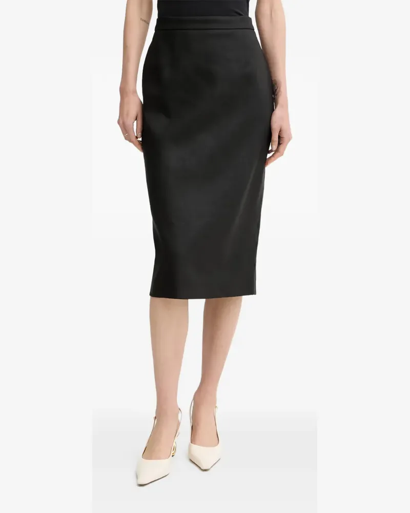 Luisa Spagnoli Timida rear-slit pencil midi skirt - Schwarz Schwarz
