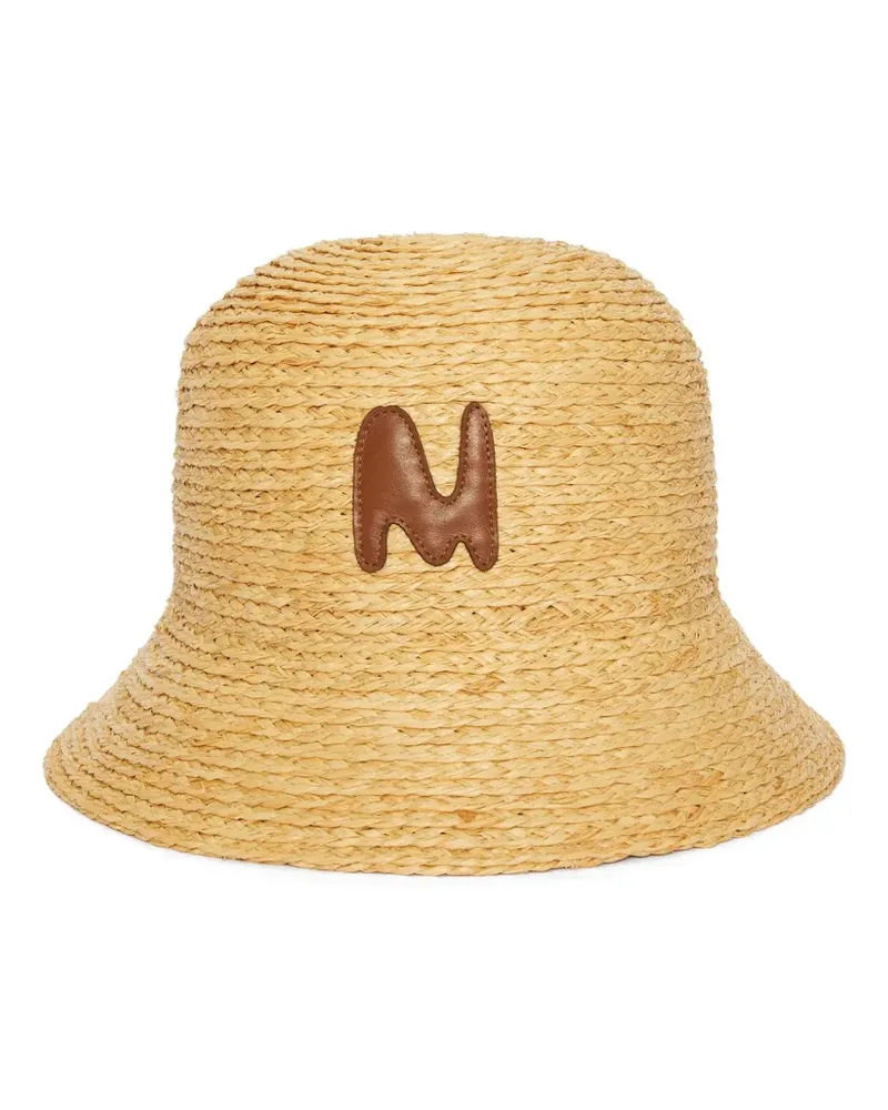 MSGM Hut aus Stroh - Nude Nude