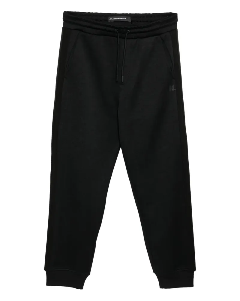 Karl Lagerfeld Hose mit Logo-Prägung - Schwarz Schwarz