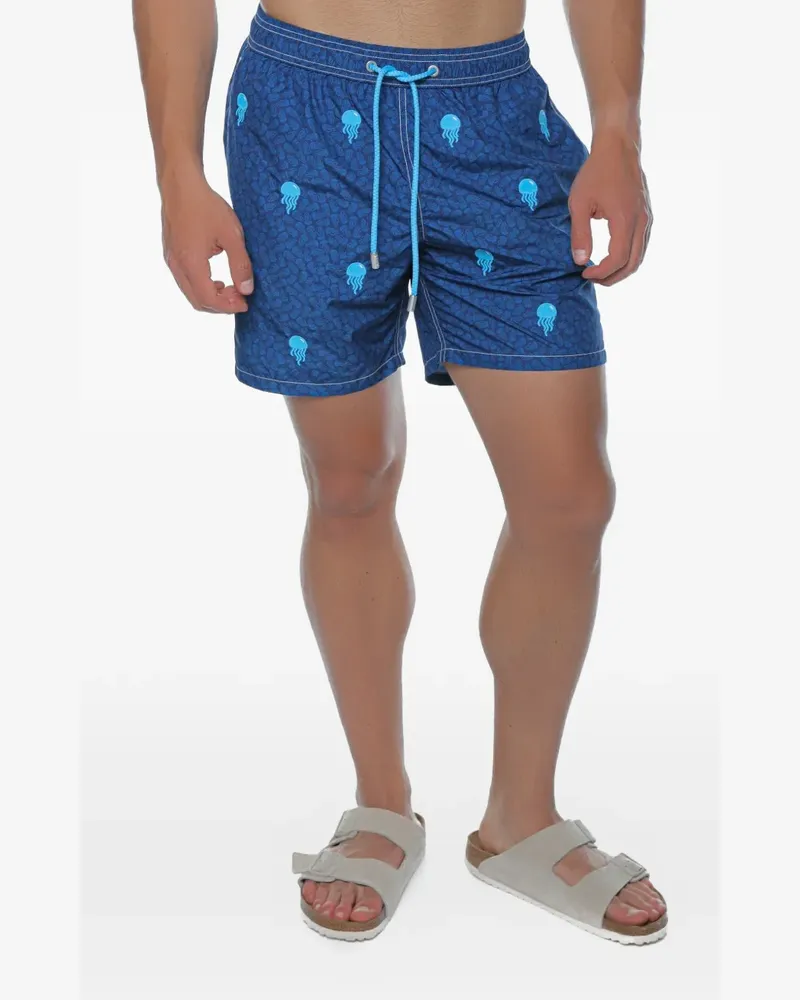 MC2 Saint Barth Lighting embroidered swim shorts - Blau Blau