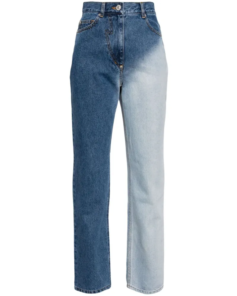 pushBUTTON Jeans mit hohem Bund Blau