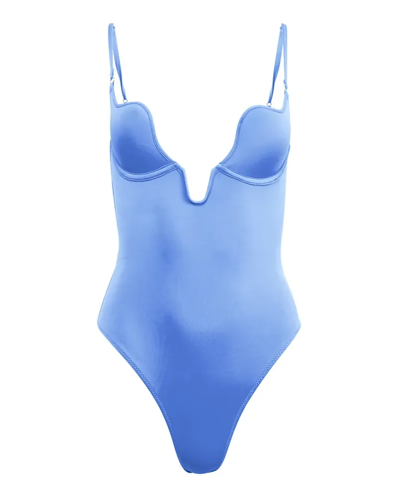 Fleur Du Mal Seduce U-Plunge swimsuit - Blau Blau