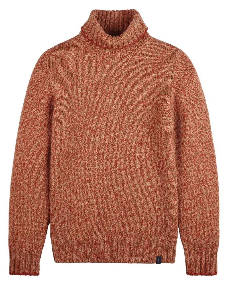 Fay Klassischer Rollkragenpullover Orange