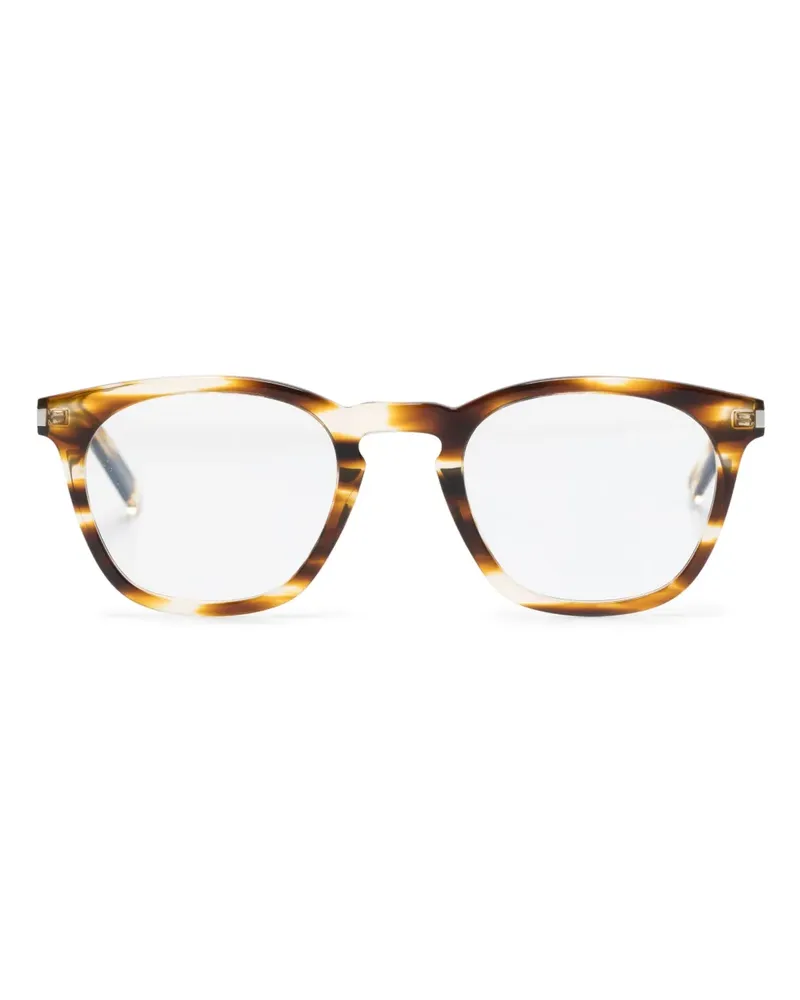 Saint Laurent SL 30 Slim Brille mit eckigem Gestell - Braun Braun