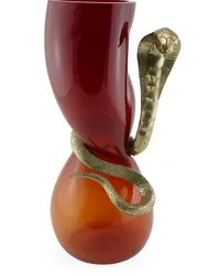 Vanessa Mitrani Cobra Vase aus Glas 400mm Rot